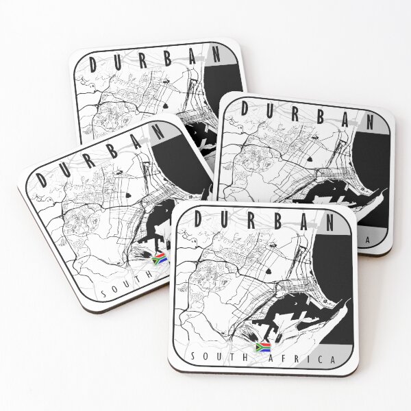 Item preview, DURBAN MAP SOUTH AFRICA designed and sold by hatimelhag.