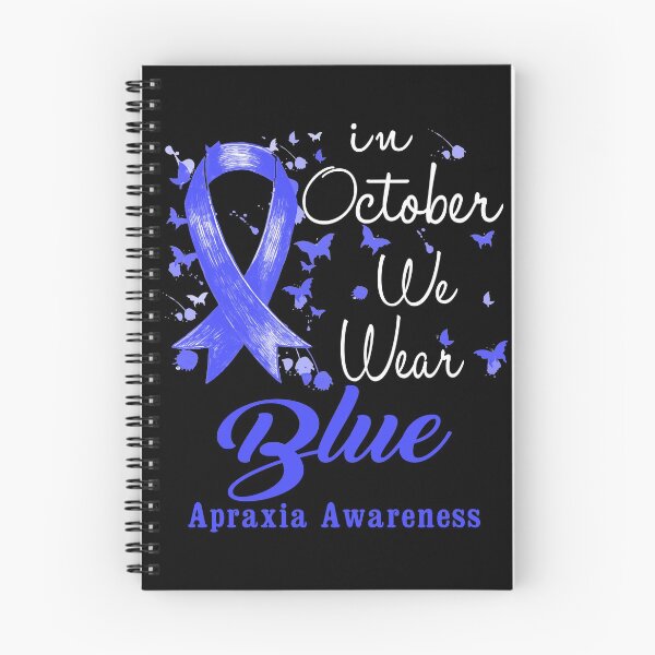 Item preview, In October We Wear Blue Ribbon Apraxia Awareness designed and sold by largellie.
