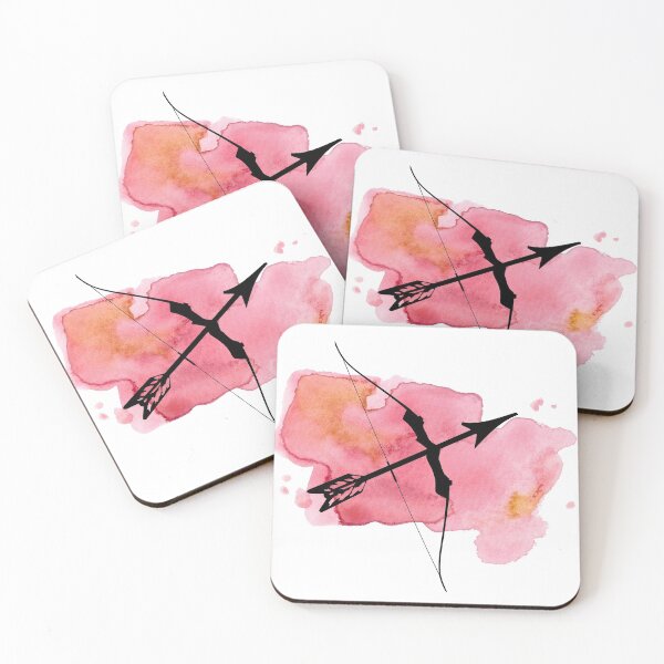 Item preview, Pink Watercolor Sagittarius Arrow Design  designed and sold by SMillustrations.