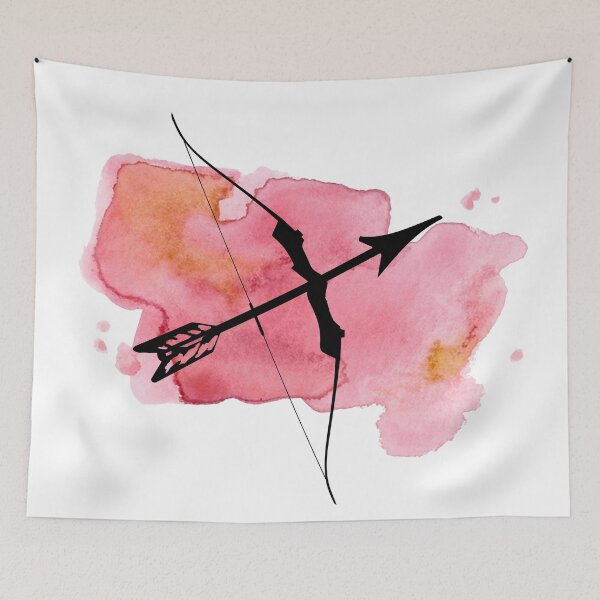 Item preview, Pink Watercolor Sagittarius Arrow Design  designed and sold by SMillustrations.