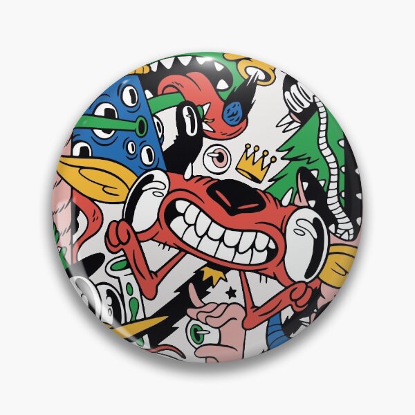 Item preview, Colorful Collage of Monster Doodles designed and sold by SLAG-Creative.