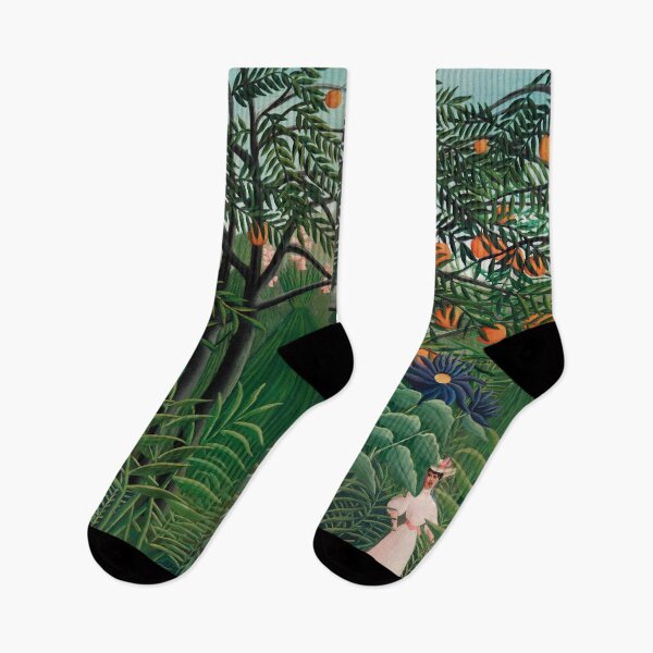 Artikelvorschau, Vintage Art Woman Walking in einem exotischen Wald (1905) von Henri Rousseau entworfen und verkauft von Designedbysm.