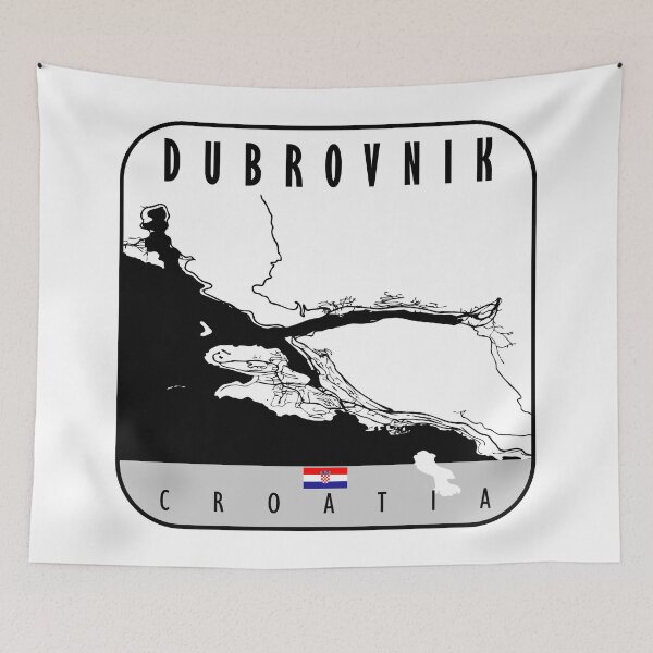 Item preview, DUBROVNIK MAP CROATIA designed and sold by hatimelhag.