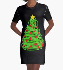 Christmas tree Graphic T-Shirt Dress