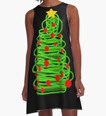 Christmas tree A-Line Dress