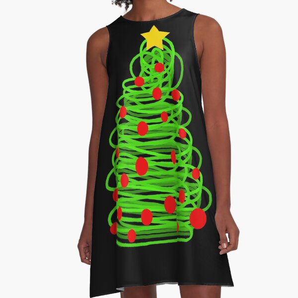 Christmas tree A-Line Dress