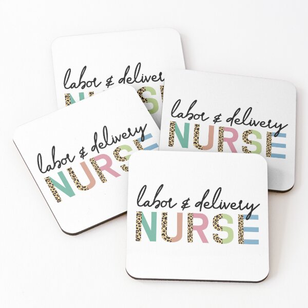 Item preview, Labor and delivery nurse Cheetah print typography | L+D Nurse | Gifts for Labor+Delivery nurse designed and sold by Violet Treasures.