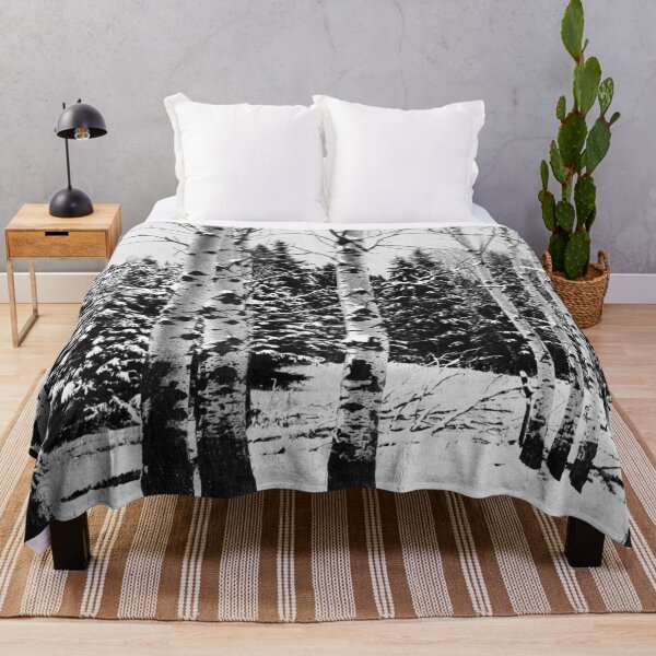 Item preview, Snow Covered Birch Trees - Forest Winter Scene designed and sold by ScotSKi.