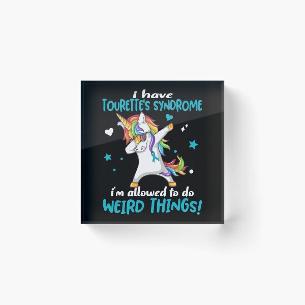 Item preview, Tourette's Syndrome Warrior I'm Allowed To Do Weird Things designed and sold by Brad-FI.