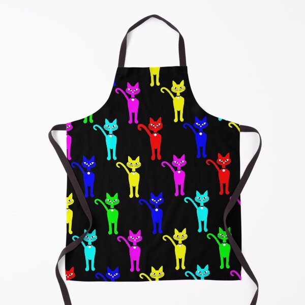 Item preview, Cats in Neon in Rainbow Colors designed and sold by Sharon Schwalbe.