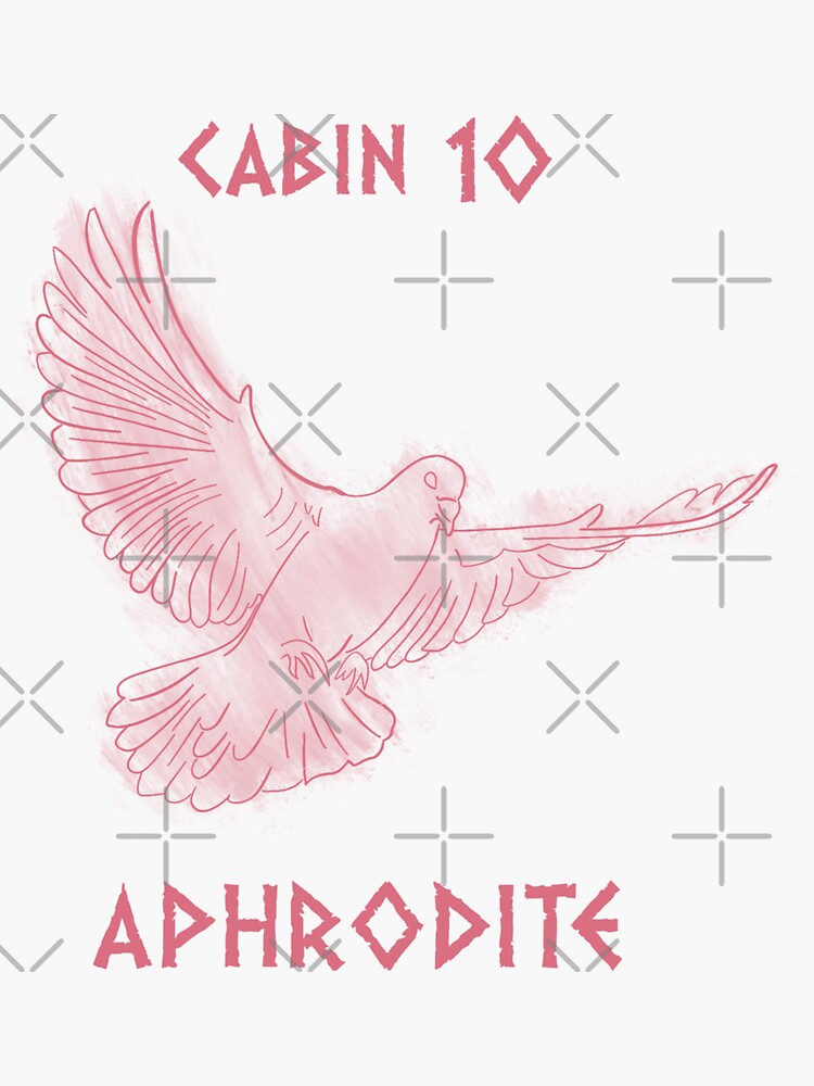 Percy Jackson - Camp Half-Blood - Cabin Ten - Aphrodite Stickers