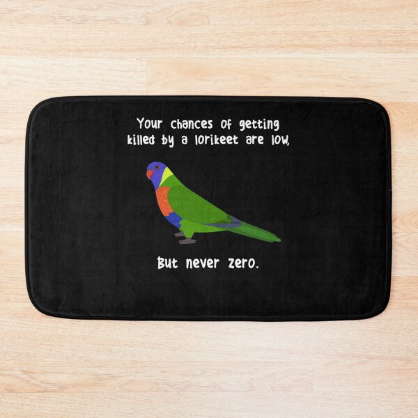 Item preview, Rainbow Lorikeet Never Zero designed and sold by Clara Hollins.