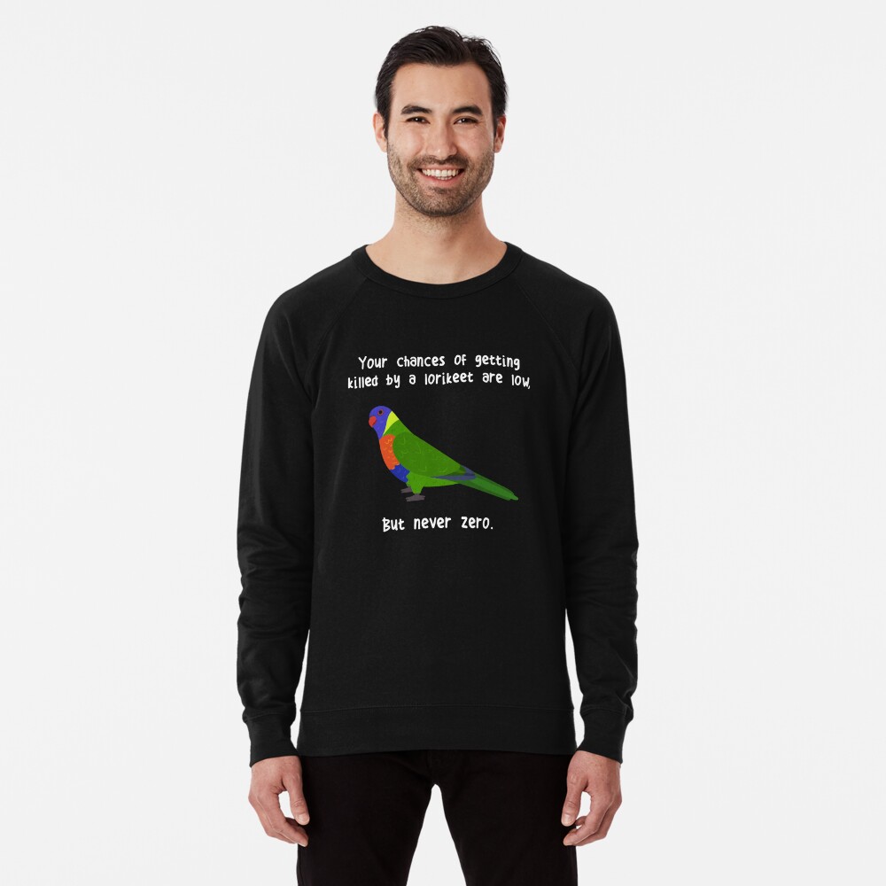 Rainbow Lorikeet Never Zero Funny Cute Pet Lory Parrot Bird Shirt - TeeUni