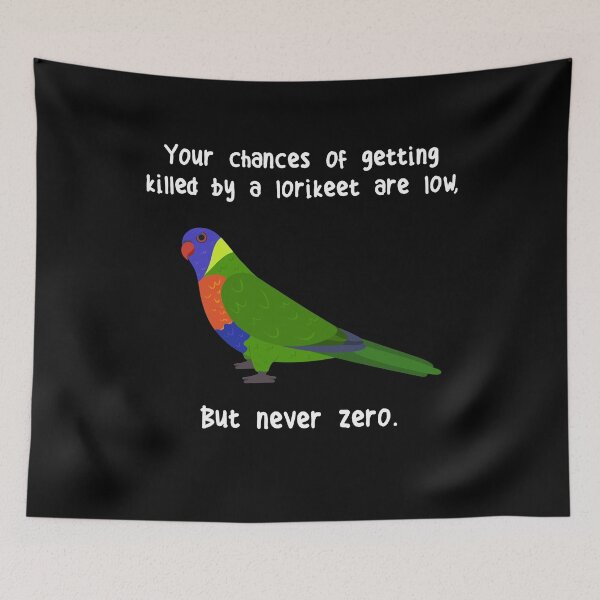 Item preview, Rainbow Lorikeet Never Zero designed and sold by Clara Hollins.