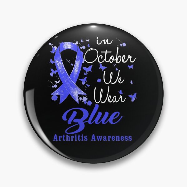 Item preview, In October We Wear Blue Ribbon Arthritis Awareness designed and sold by largellie.