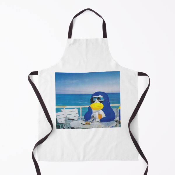 Item preview, Penguin with a beer by the sea designed and sold by brelck.
