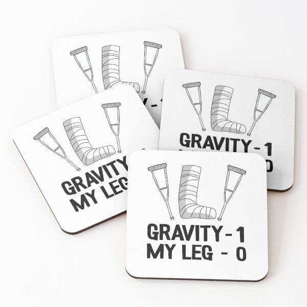 Item preview, Funny Broken Leg Gravity 1 My Leg 0 Recovery Get Well Soon designed and sold by Stronzi.