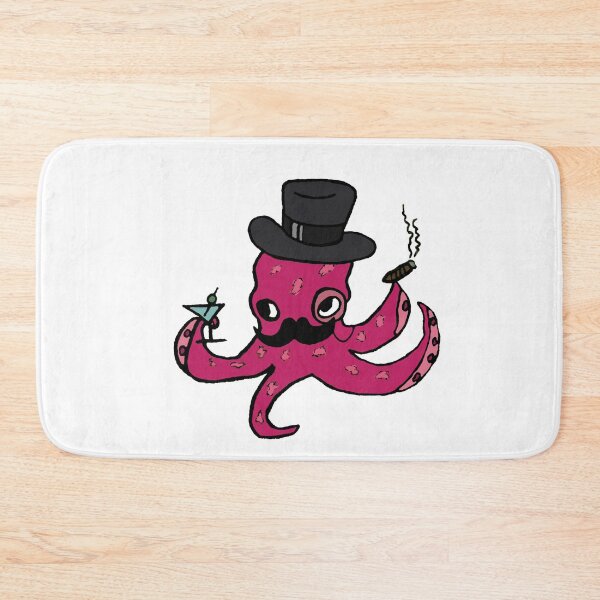 Item preview, Fancy Octopus in Magenta designed and sold by peacockseye.