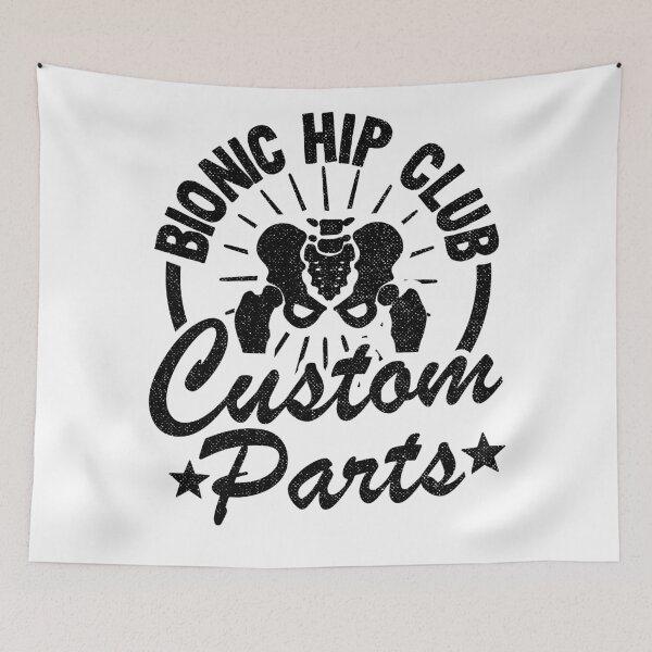 Item preview, Bionic Hip Club Replacement Surgery Recovery Logo designed and sold by Stronzi.