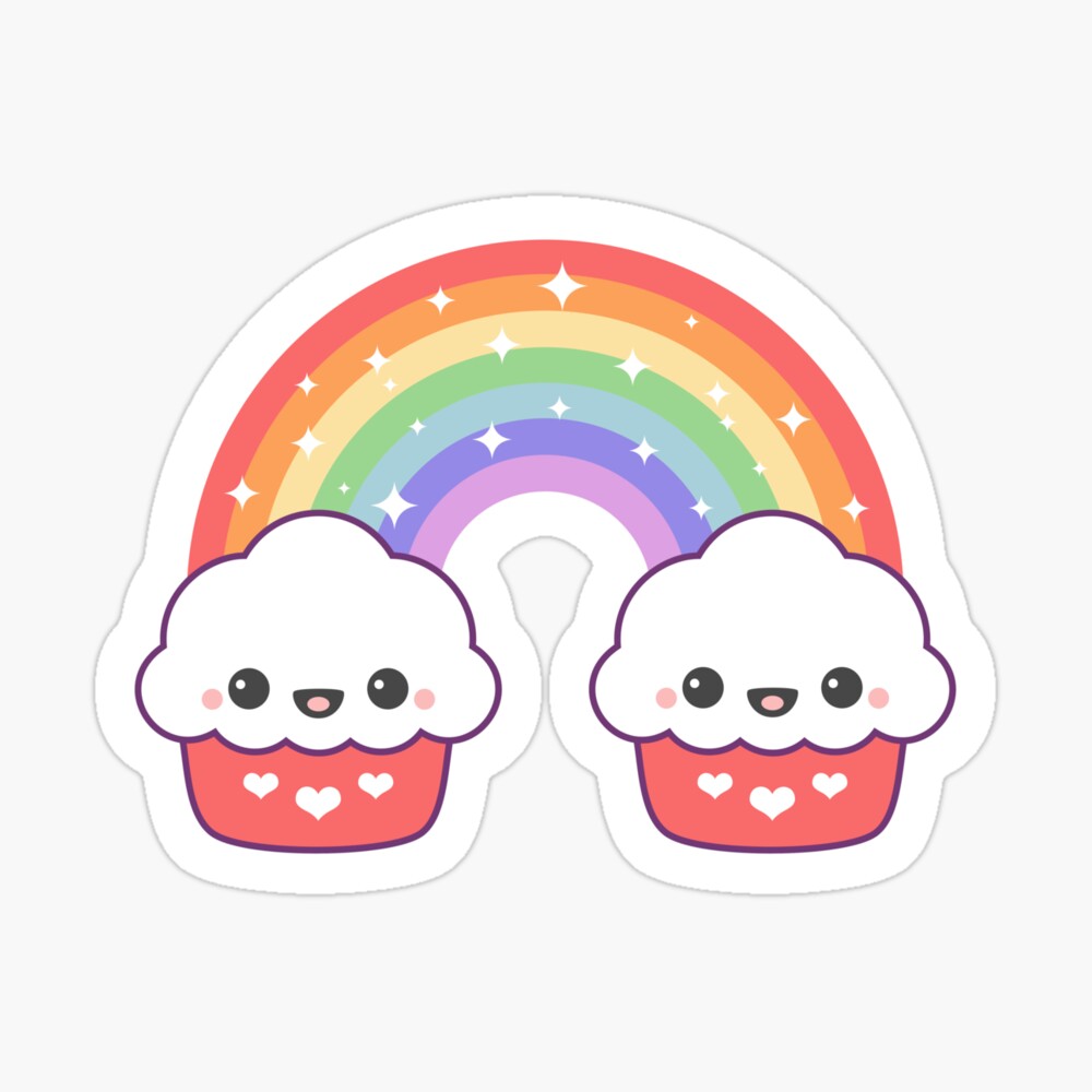 Cute Cupcake with Sprinkles Vinyl Sticker – DippityandSnark