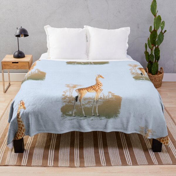 Item preview, giraffe and grass designed and sold by RainbowBalloon.