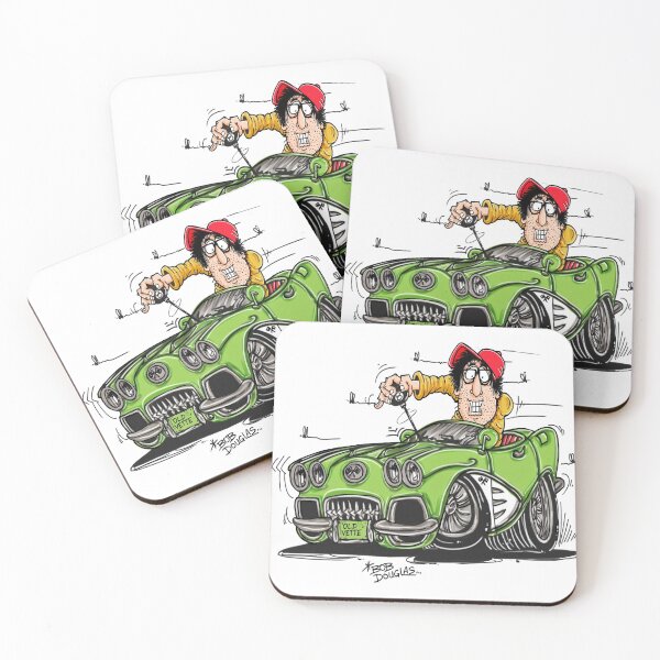 Item preview, Old Green Corvette! Oh Yah! designed and sold by bobtheartman.