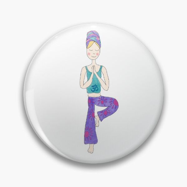 Item preview, Yoga tree pose - vrikshasana designed and sold by Safi-Designs.
