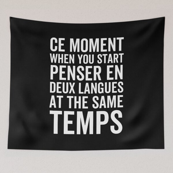 Item preview, Thinking in French and English designed and sold by Limatees.