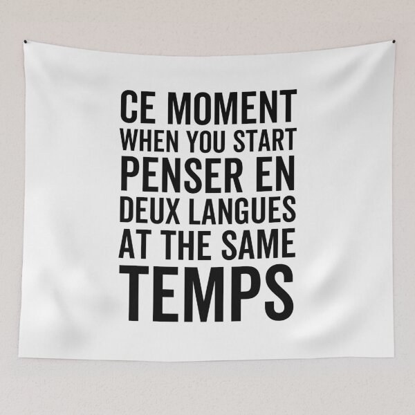 Item preview, Thinking in French and English designed and sold by Limatees.