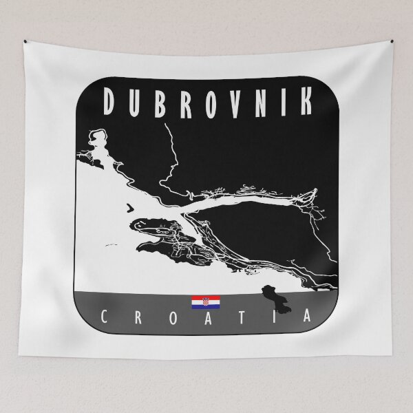 Item preview, DUBROVNIK MAP CROATIA designed and sold by hatimelhag.