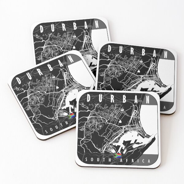 Item preview, DURBAN MAP SOUTH AFRICA designed and sold by hatimelhag.