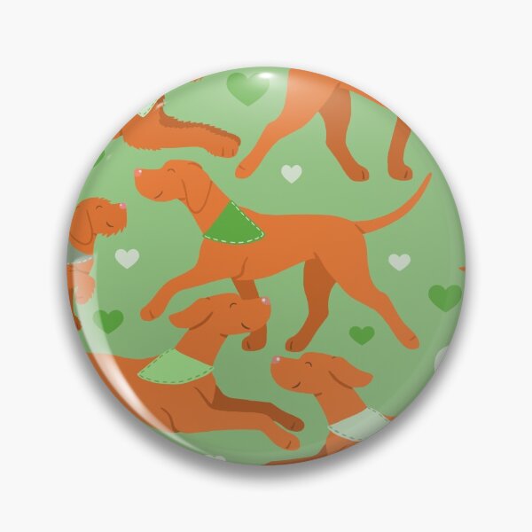 Item preview, Vizslas in green designed and sold by animalartbyjess.
