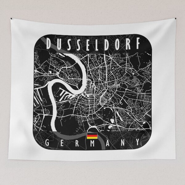 Item preview, DUSSELDORF MAP GERMANY designed and sold by hatimelhag.