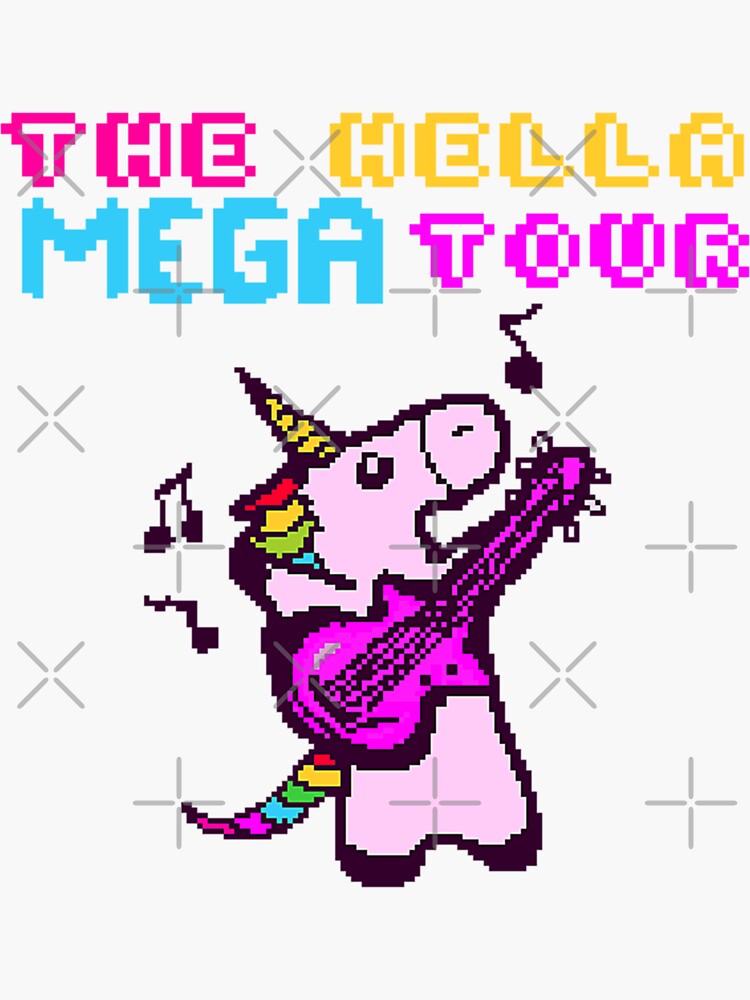 hella mega tour unicorn plush