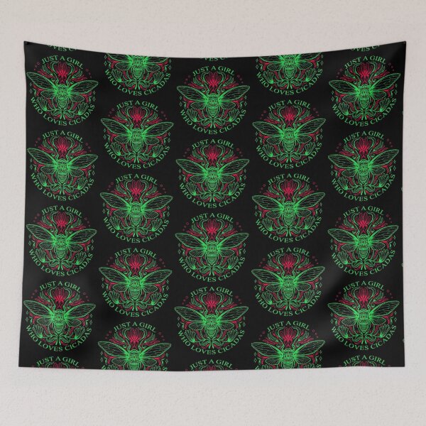 Item preview, Just A Girl Who Loves Cicadas.  Entomologist Gift For Girls Who Love Bugs designed and sold by AwakenedSoul.