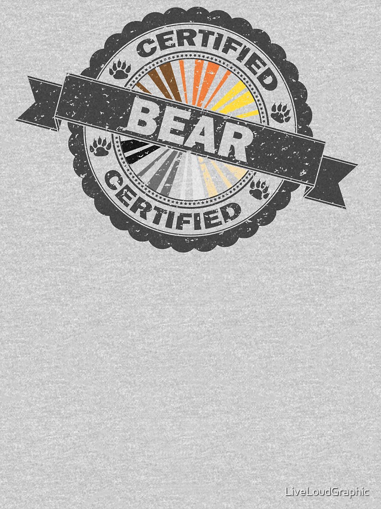 Certified Bear Stamp by LiveLoudGraphic