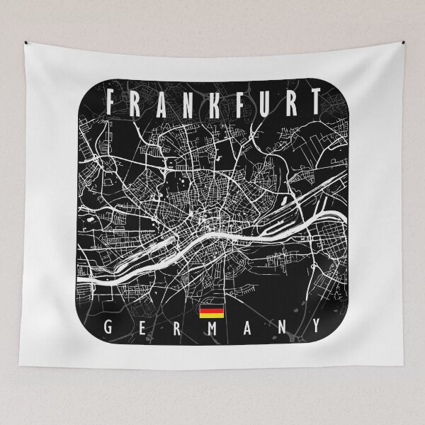 Artikelvorschau, FRANKFURT KARTE DEUTSCHLAND entworfen und verkauft von hatimelhag.