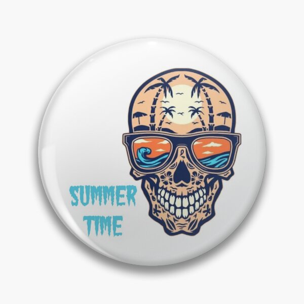 Item preview, Skull and Summer Time designed and sold by rahman-7.