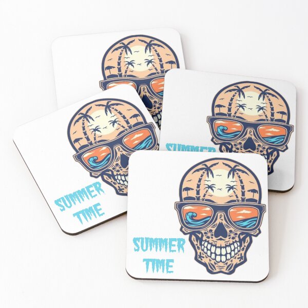 Item preview, Skull and Summer Time designed and sold by rahman-7.