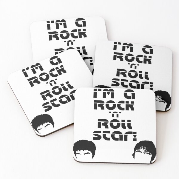 Item preview, I'm a Rock n Roll Star Oasis Vertical Black Art Drawing Piece designed and sold by Printopia-.