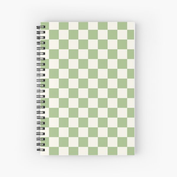 Vista previa del artículo con la obra «Patrón de cuadros a cuadros en verde salvia claro y crema», diseñado y vendido por kierkegaard.