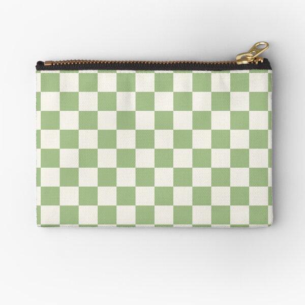 Vista previa del artículo con la obra «Patrón de cuadros a cuadros en verde salvia claro y crema», diseñado y vendido por kierkegaard.