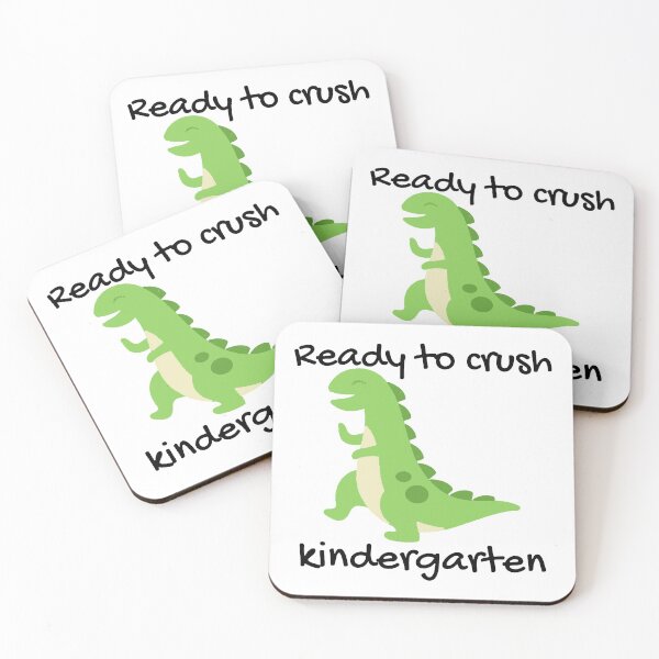 Item preview, Ready to crush kindergarten, cute dino dinosaur  designed and sold by NerdyChibi.