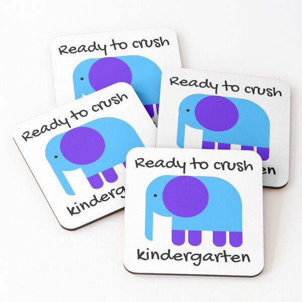 Item preview, Ready to crush kindergarten, cute elephant  designed and sold by NerdyChibi.