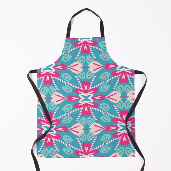 Artikelvorschau, Bright Teal, Hot Pink, and Blush Pink Swirly Geometric Pattern entworfen und verkauft von cozycaroline.