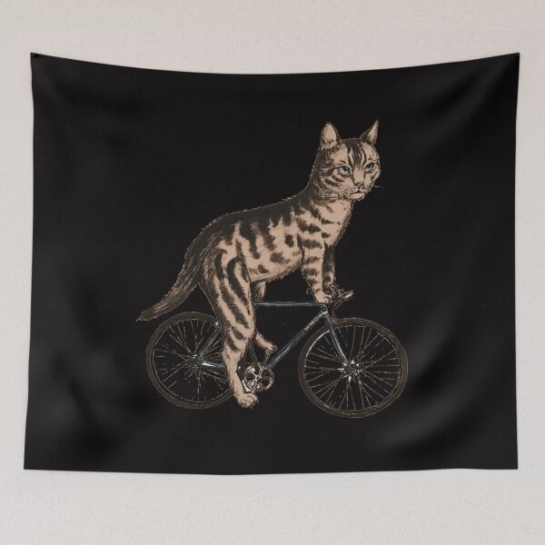 Item preview, Bicycling Cat designed and sold by shopCao22.