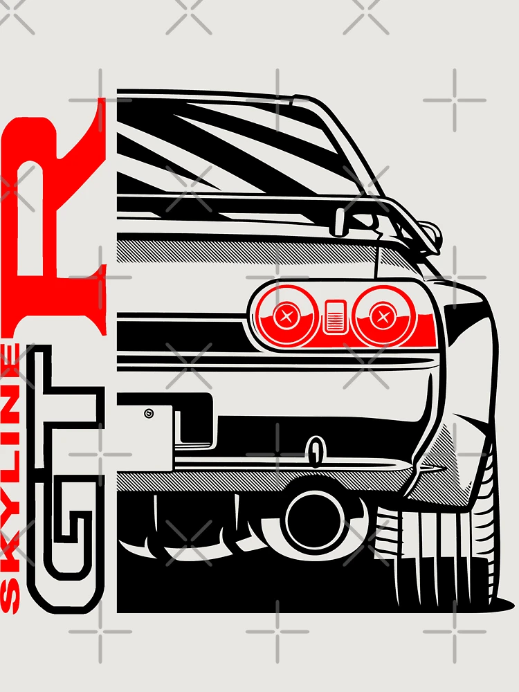 Thumbnail 6 von 6, Premium Oversized Pullover, Skyline R32 designt und verkauft von DarkPapper.