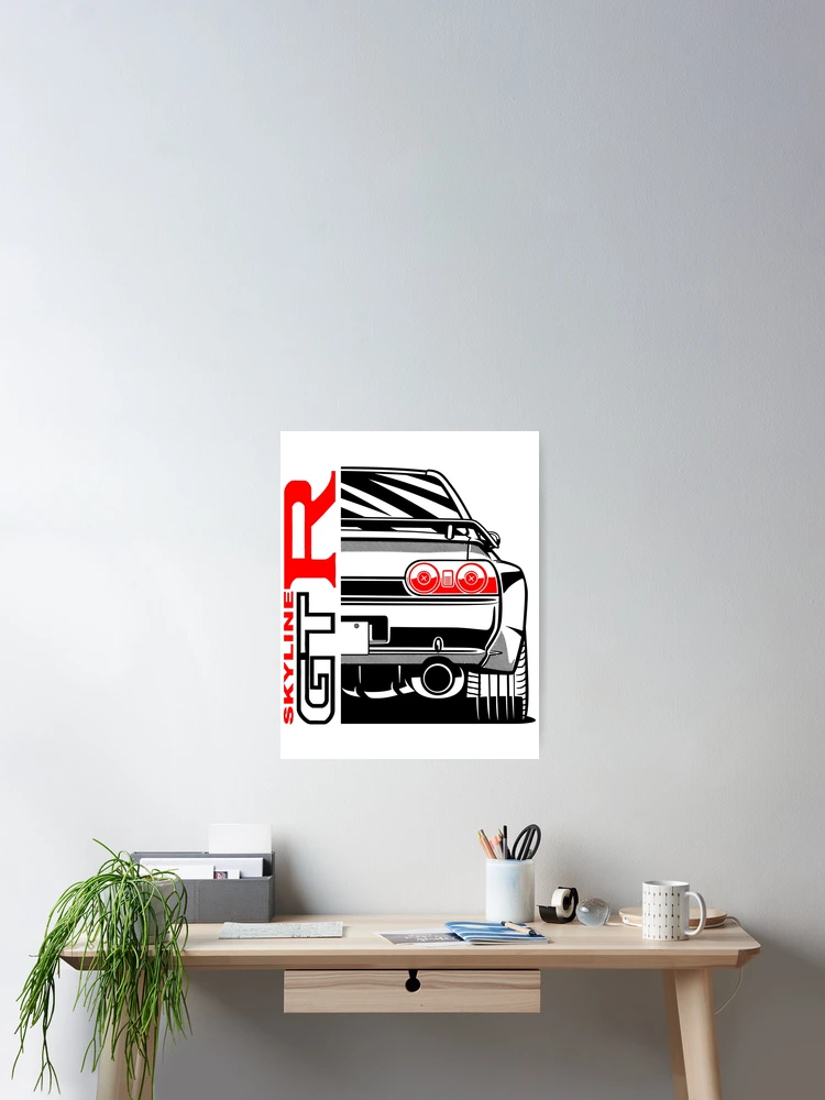 Thumbnail 2 of 3, Poster, Skyline R32 designed and sold by DarkPapper.