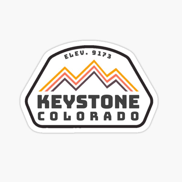 Keystone Colorado Vintage Retro Adventure Snowboarding, Skiing Sticker