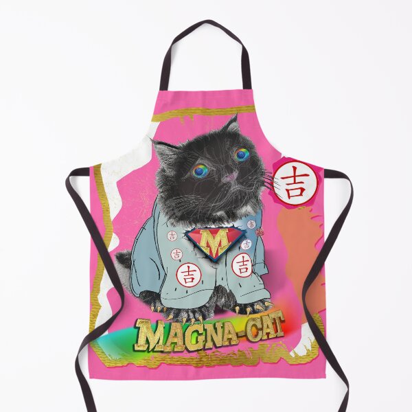 Item preview, Puffy Magna Miracle Cat - Hero Black Cat (By AliceCCI) Japan Style With Lucky Symbol designed and sold by VanyssaGraphics.